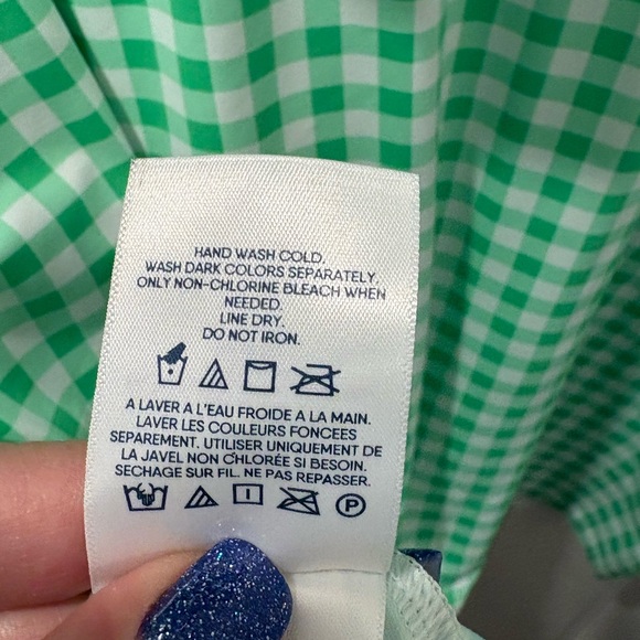 Draper James x Lands' End Hooded Full Zip Long Sleeve Rash Guard UPF 50 3X - Picture 5 of 5